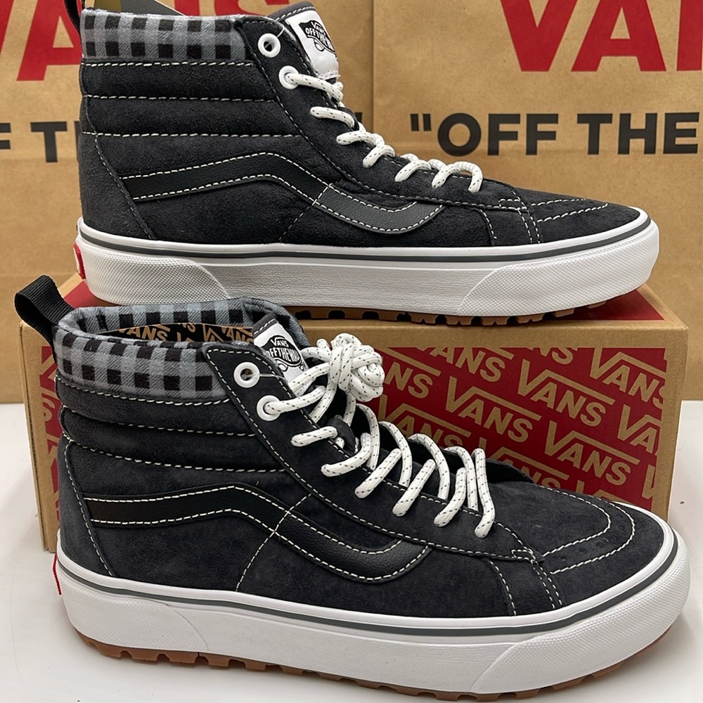 Vans Men’s Sk8-Hi Mte-1 Plaid Grey/White
VN0A5HZYGYW Boots Sneakers - Picture 2 of 16